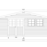 Foto der Solid S8346-1 Vernier Gartenhaus - Hochdruck-imprägniert