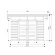 Foto van Solid s8244 tuinhuis Verona