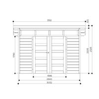 Foto der Solid s8244 Gartenhaus Verona