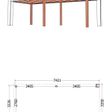 Foto van Trendhout Buitenverblijf Verona model links 750x335 cm