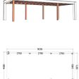 Foto van Trendhout Buitenverblijf Verona model rechts 915x400 cm