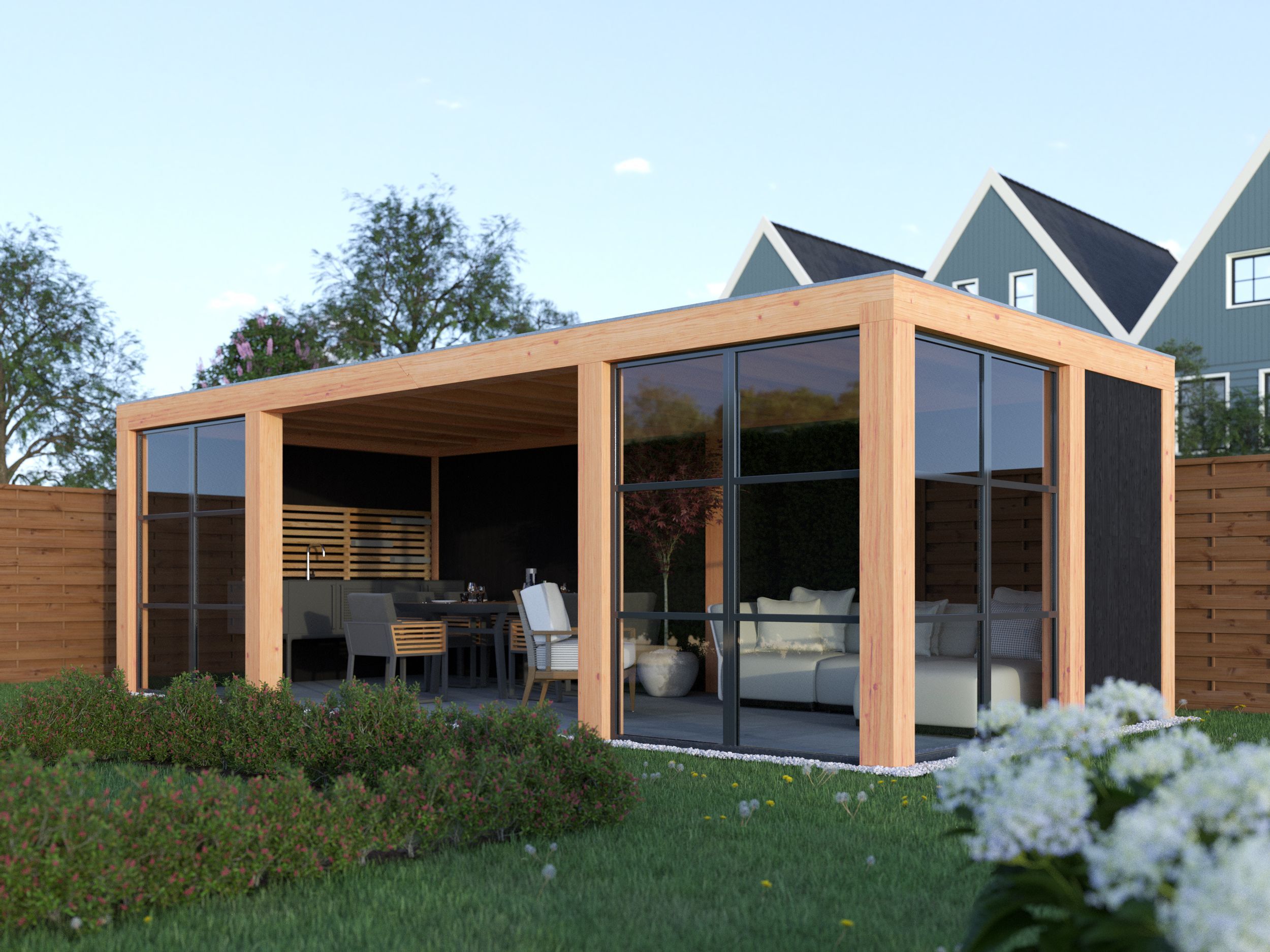 Foto van Kirk and Michaels douglas overkapping Versus nero