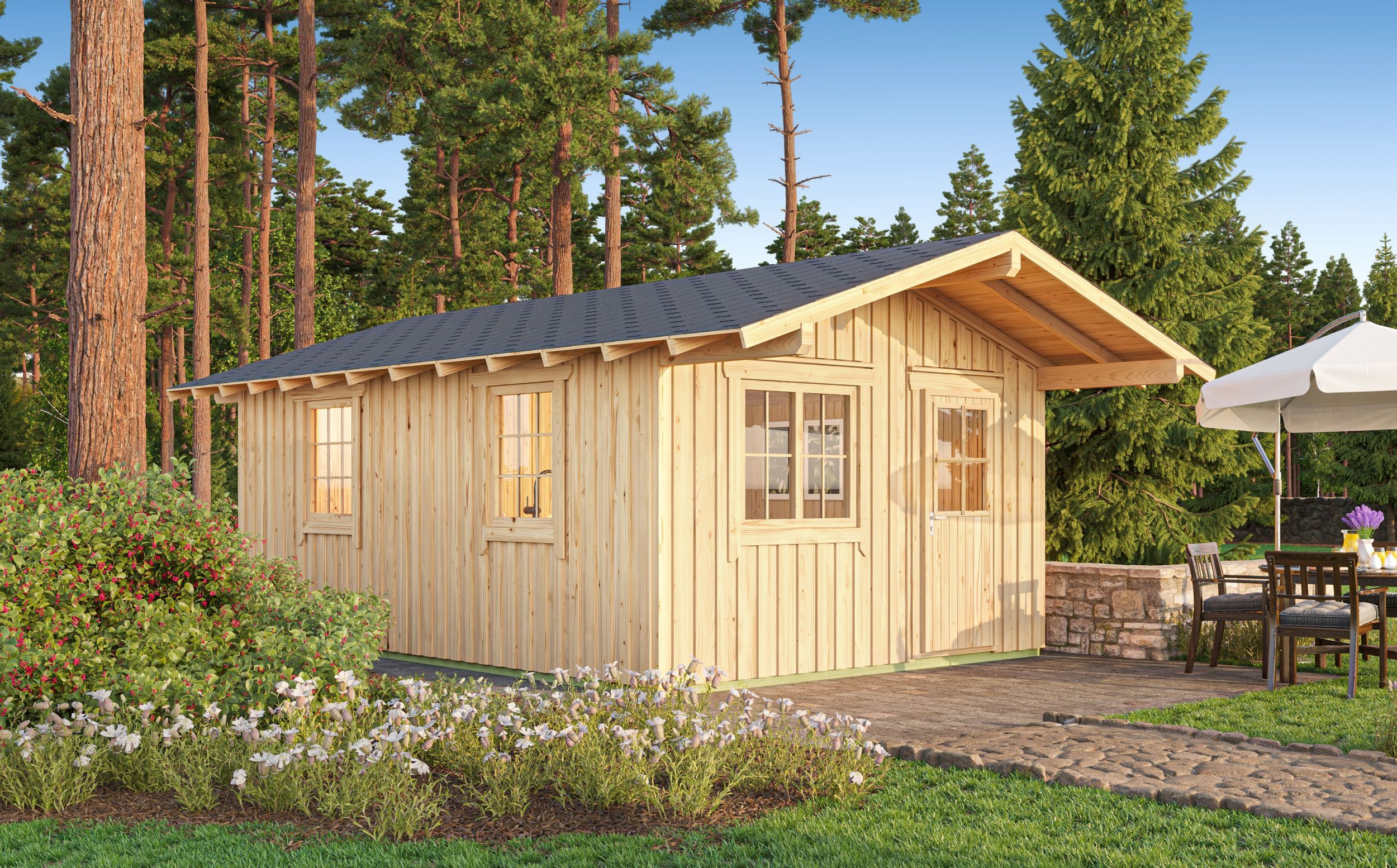 Foto van Azalp geisoleerd tuinhuis Viking