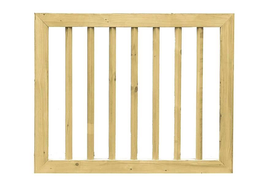 Vuren Deur Recht Kader 80x100 Foto van Vuren Deur Recht Kader 80x100