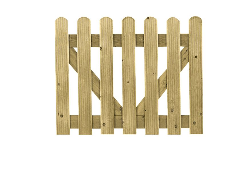 Foto van Vuren Deur Relief Rond 80x100