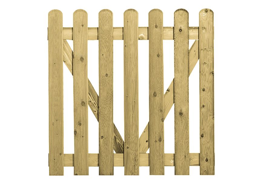 Vuren Deur Relief Rond 100x100 Foto van Vuren Deur Relief Rond 100x100