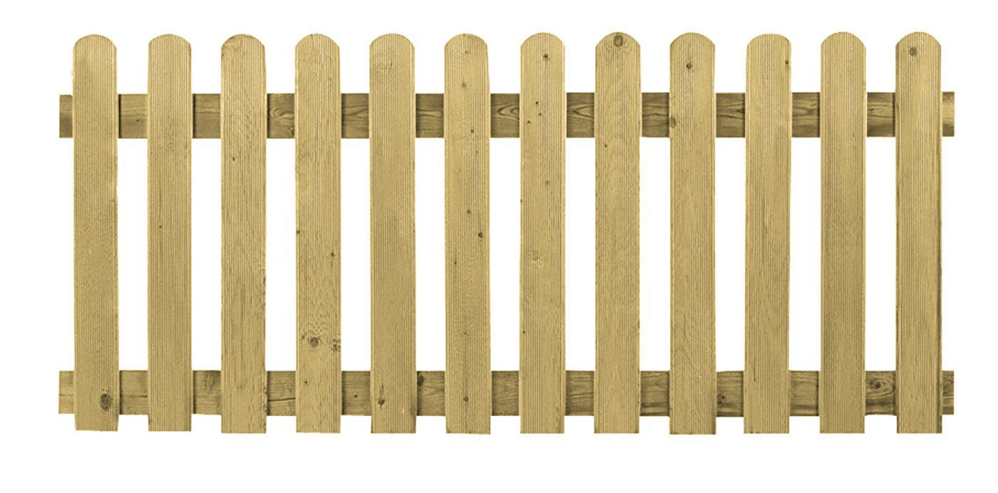 Foto van Azalp vurenhouten hek relief rond