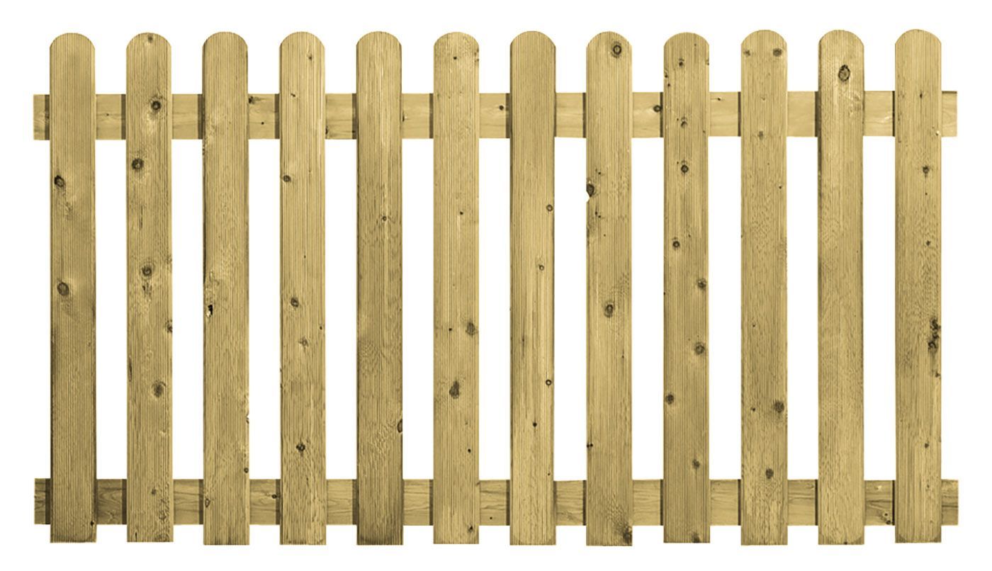 Foto van Azalp vurenhouten hek relief rond