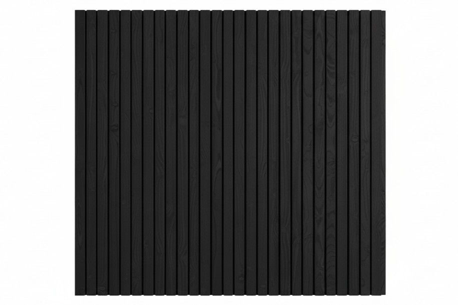 Foto van WoodAcademy design wand verticaal - zwart