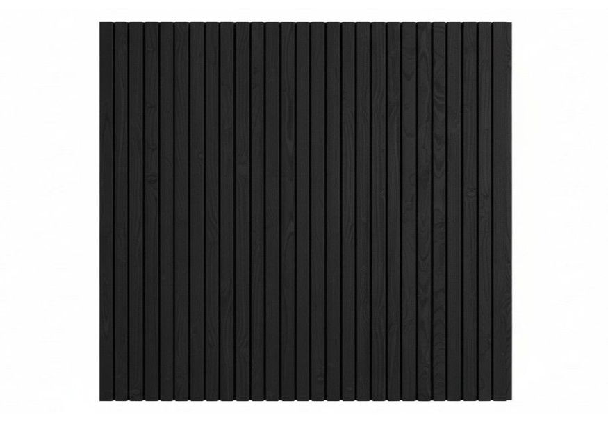 Foto van WoodAcademy design wand verticaal 800 cm - zwart