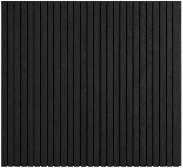 Foto van Zwart Designwand Verticaal Zijwand 300 cm