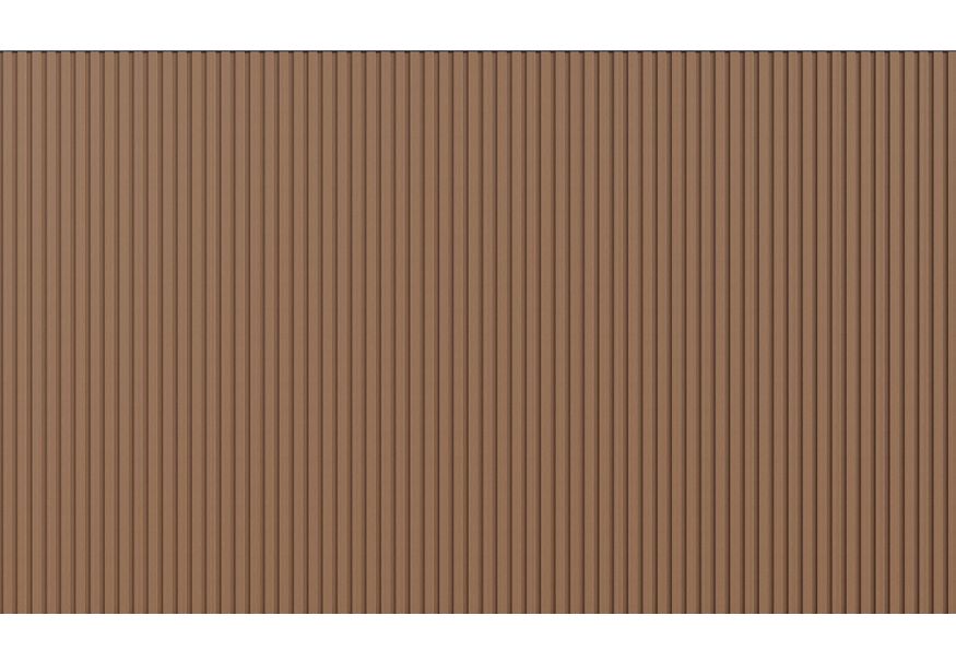 Foto van WoodAcademy composiet wand verticaal 700 cm - teak