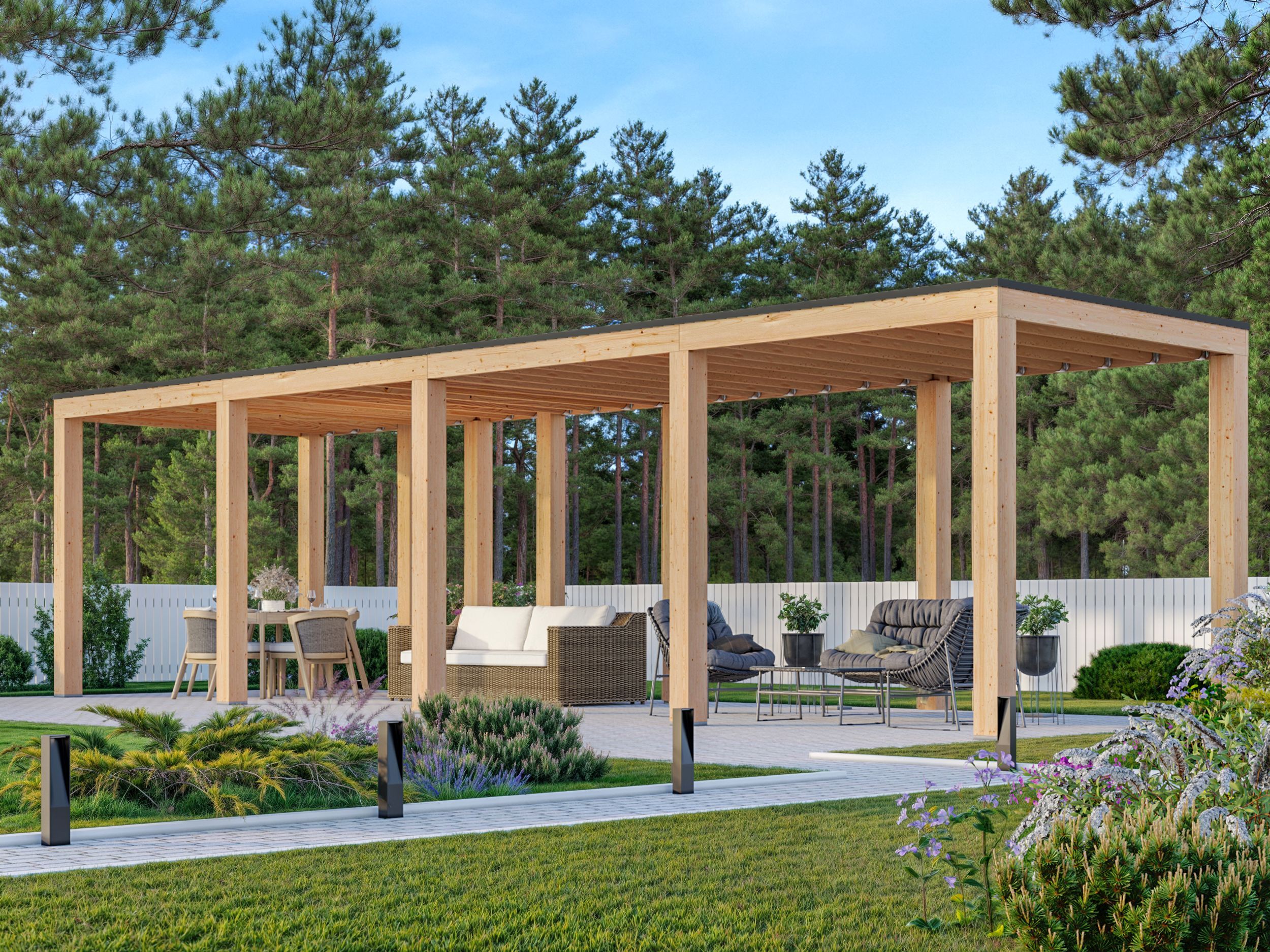 Foto van WoodAcademy douglas overkapping Ruby Excellent