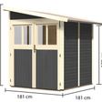 Foto von Karibu Wandlitz 2 Gartenhaus - Terragrau (73072)