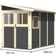 Foto van Karibu Wandlitz 3 tuinhuis - terragrijs (73073)