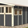 Foto van Karibu Wandlitz 4 tuinhuis - terragrijs (73074)
