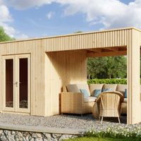 Foto van SmartShed tuinhuis met overkapping Werner