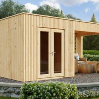 Foto van SmartShed tuinhuis met overkapping Werner