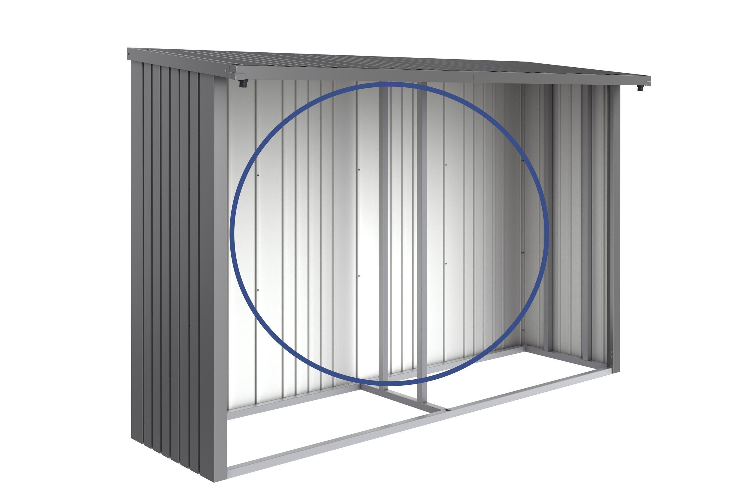 Foto van Biohort Woodstock achterwand 300