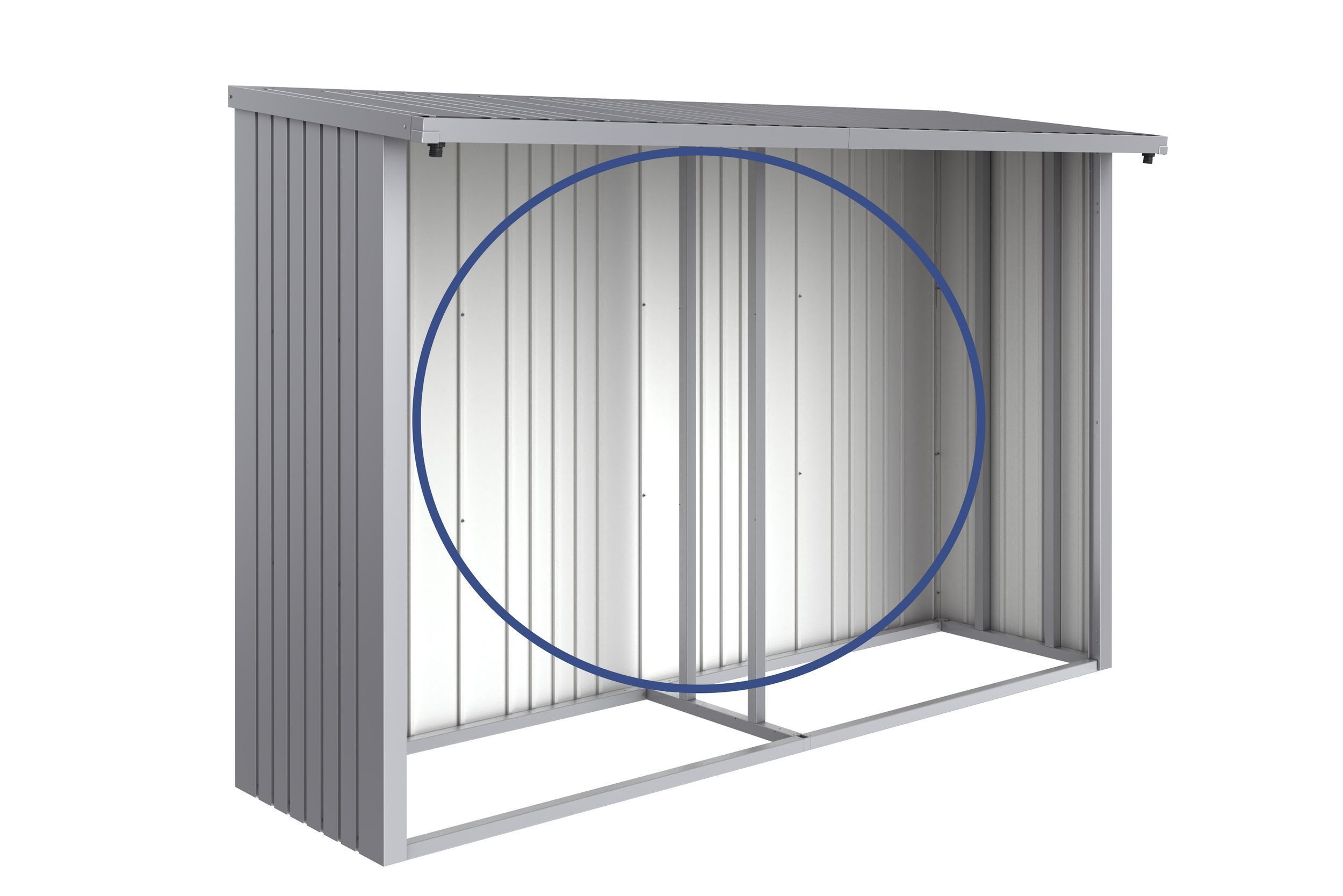 Foto van Biohort Woodstock achterwand 300