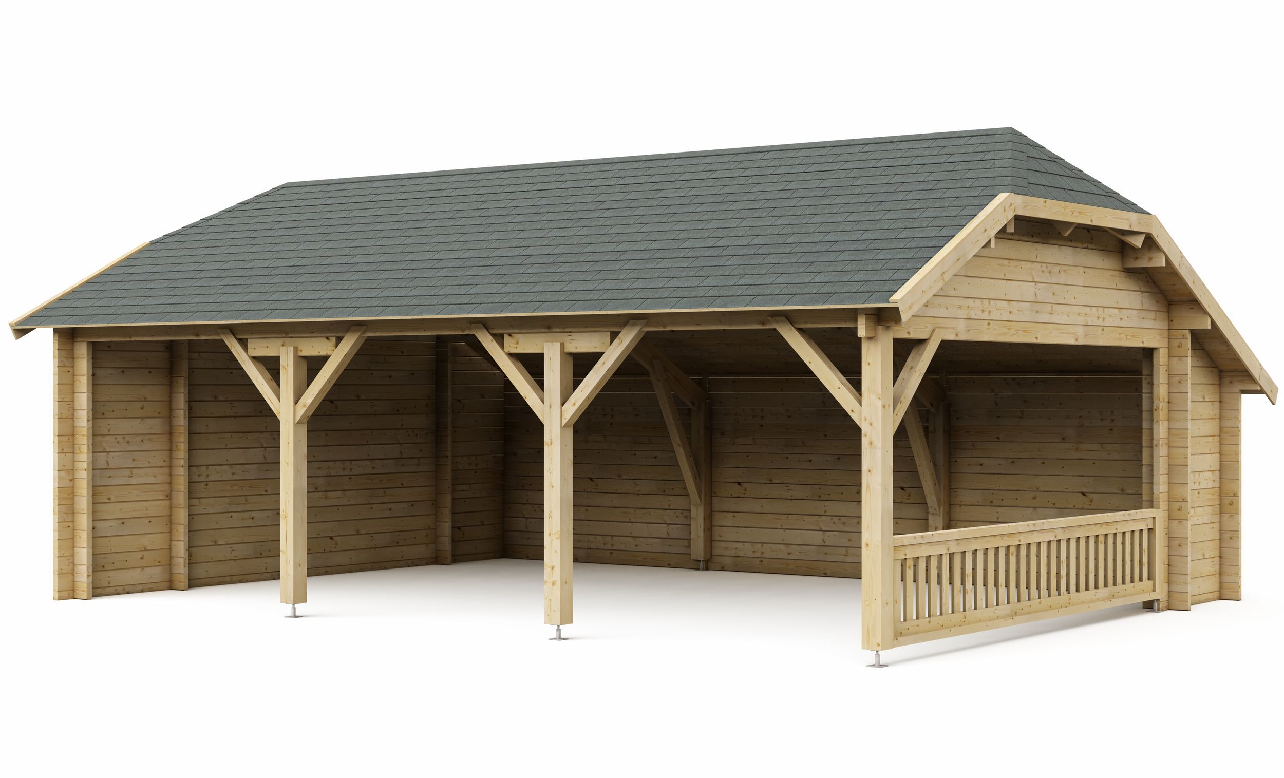 Foto van Interflex wolfskapschuur WKS2 - geïmpregneerd