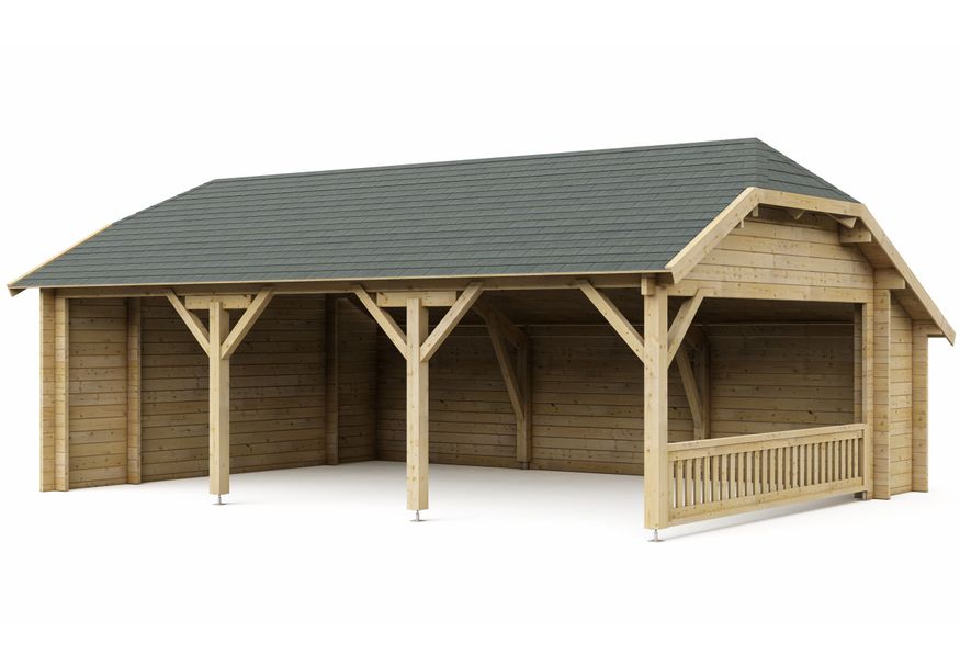 Interflex wolfsHölzerne Schuppen mit Satteldach WKS2 - Imprägniert Foto von Interflex wolfsHölzerne Schuppen mit Satteldach WKS2 - Imprägniert