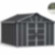 Foto von Palram – Canopia Yukon 11X13.1 S Dunkelgrau Shed with floor