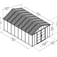 Foto van Palram – Canopia YUKON Kunststof Tuinhuis