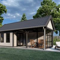 Foto van Trendhout Zadeldak XL Buitenverblijf