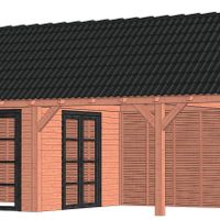 Foto van Trendhout Zadeldak XL Buitenverblijf