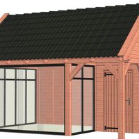 Foto van Trendhout Zadeldak XL Buitenverblijf