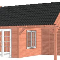 Foto van Trendhout Zadeldak XL Buitenverblijf