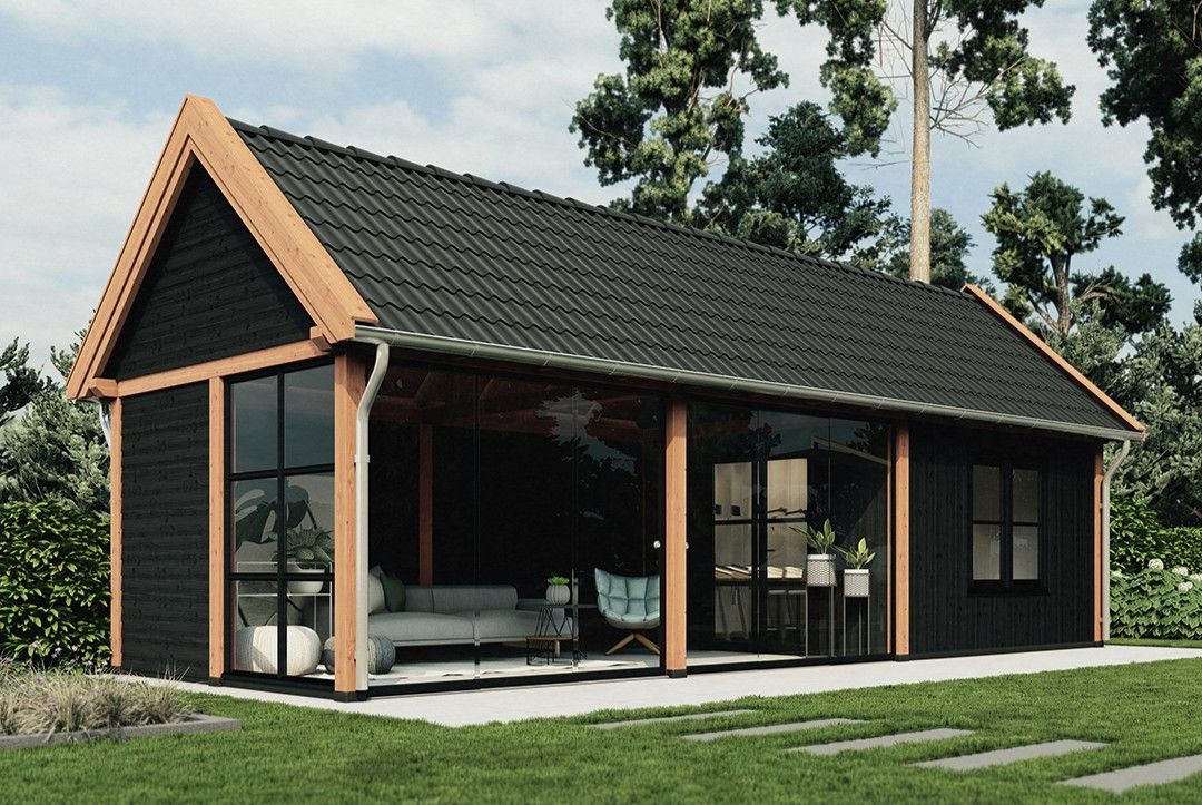 Foto van Trendhout buitenverblijf Zadeldak XL