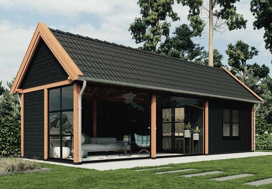 Trendhout Satteldach XL Außenaufenthalt 875x380 cm Foto von Trendhout Satteldach XL Außenaufenthalt 875x380 cm