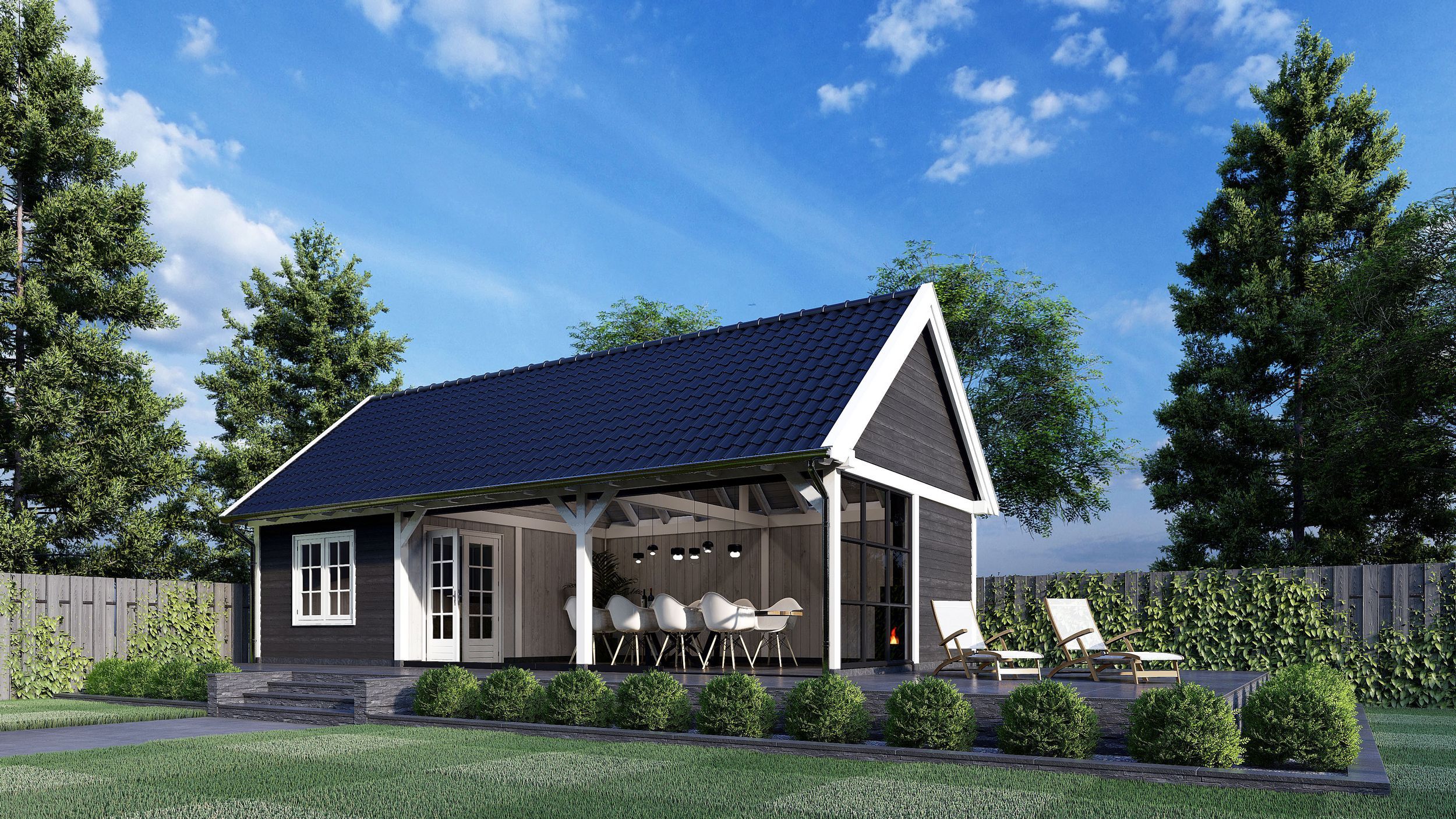 Foto van Trendhout buitenverblijf Zadeldak XXL