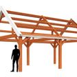Foto van Trendhout buitenverblijf Zadeldak Select Modern 1630x500cm