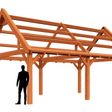 Foto van Trendhout buitenverblijf Zadeldak Select Landelijk 1025x575cm