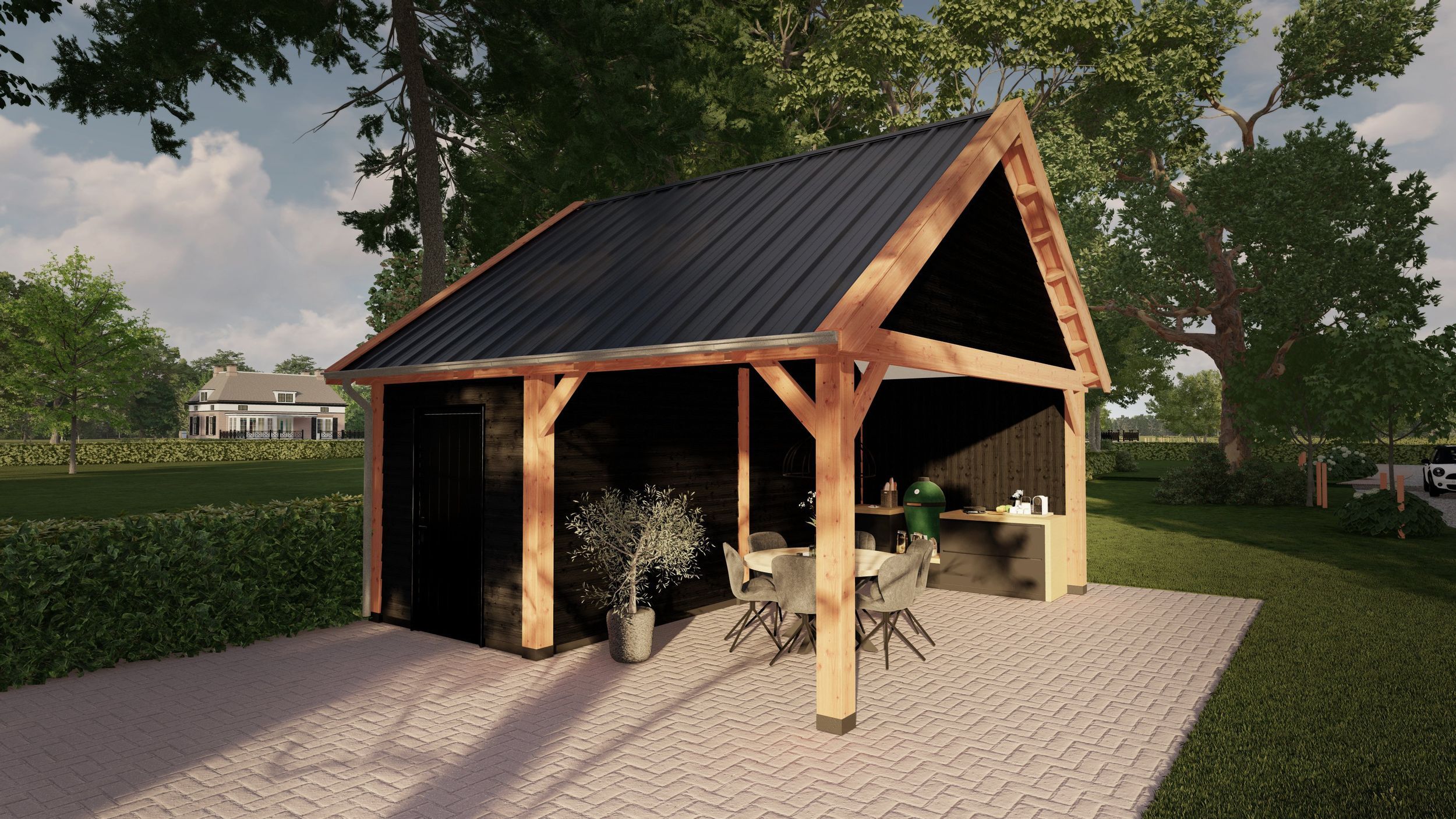 Foto van Trendhout buitenverblijf Zadeldak Select Landelijk