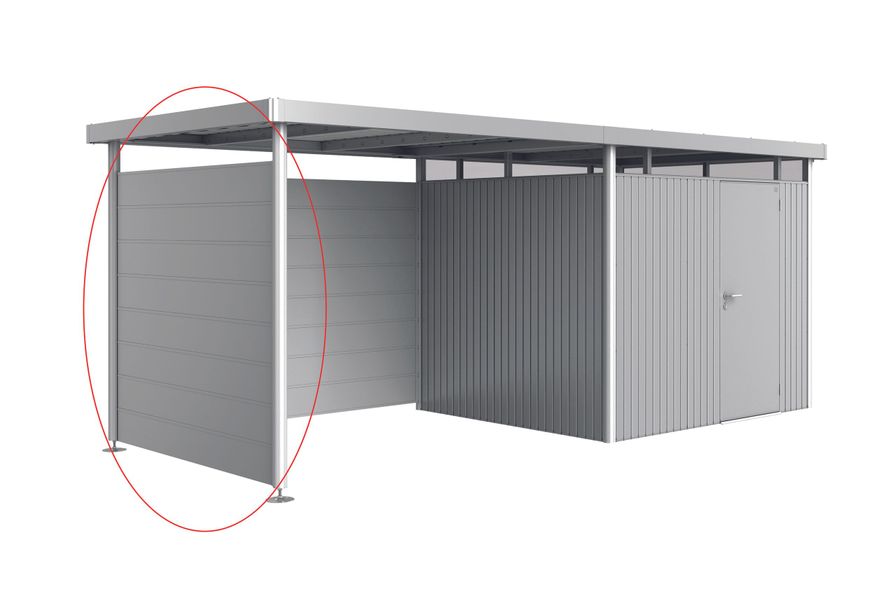 Biohort Zijwand HighLine H3 Zilver metallic Foto van Biohort Zijwand HighLine H3 Zilver metallic