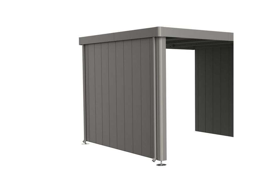 Foto van Biohort Zijwand voor Zijdak voor berging Neo Gr. 2A/2B/2C/2D kwartsgrijs-metallic