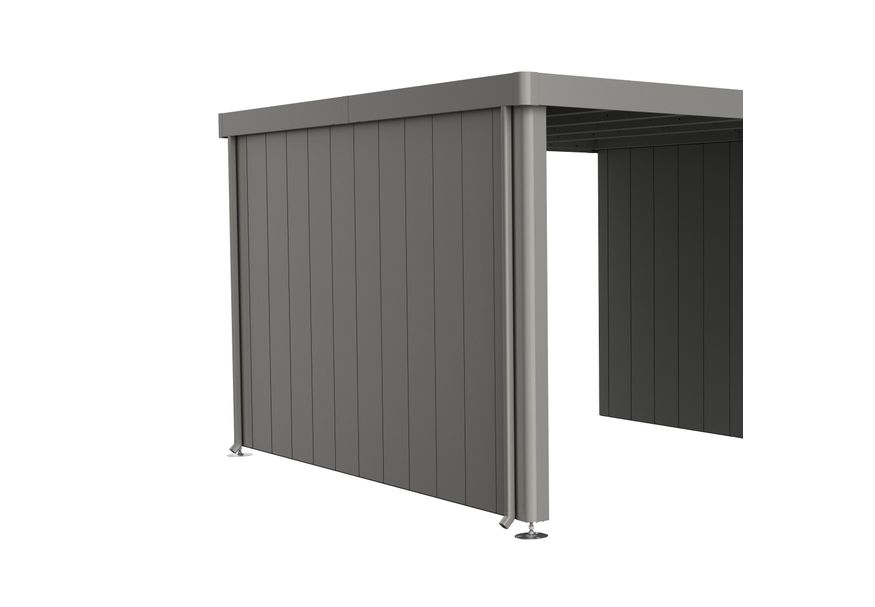 Foto van Biohort Zijwand voor Zijdak voor berging Neo Gr. 4A/4B/4C/4D kwartsgrijs-metallic