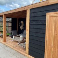 Foto van Azalp Vurenhouten zweeds rabatplank