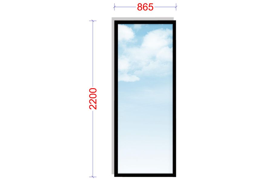 WoodAcademy glaspaneel 86.5x220 cm Foto van WoodAcademy glaspaneel 86.5x220 cm