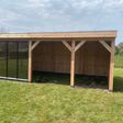 Foto van WoodAcademy glaswand 3 meter