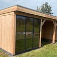 Foto van WoodAcademy glaswand 3 meter
