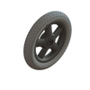 Afbeelding van Wiel 12 inch (trommelrem) massief