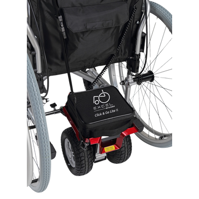 Duwondersteuning Click & Go Lite II voor rolstoel Duwondersteuning Click & Go Lite II voor rolstoel