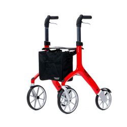 Ultra Lichtgewicht Rollator Lets Fly Rood