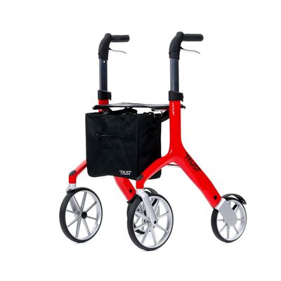 Ultra Lichtgewicht Rollator Lets Fly Rood Ultra Lichtgewicht Rollator Lets Fly Rood