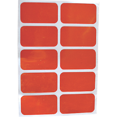 Reflector Stickers rood (set van 10 stuks) Reflector Stickers rood (set van 10 stuks)